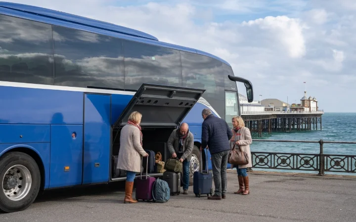 Coach on a multi-day tour